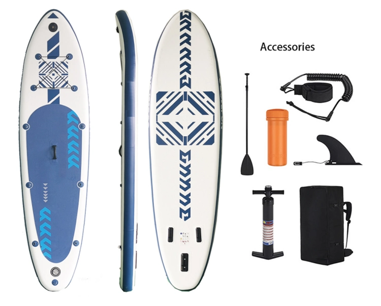 De Tribune van de douanegrootte op Sup Paddle Planche DE Surf Inflatable 9FT Surfplank Zachte Longboard van Raadswatersport