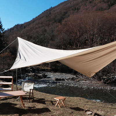 Van de Stoffencrane pop up beach cabana van de ijzerpijp Zilver Met een laag bedekte de Zonschuilplaats met Windkabel