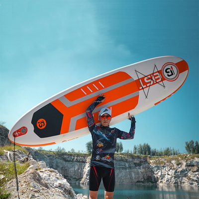 Tribune omhoog Opblaasbare Sup Peddel Vliegende Surfplank met Voetkabel