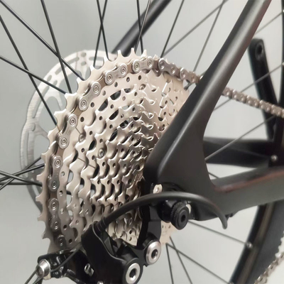 Oem van de de Wegfiets van de Koolstofvezel de Volledige Opschorting met de Rem van de Kaderschijf