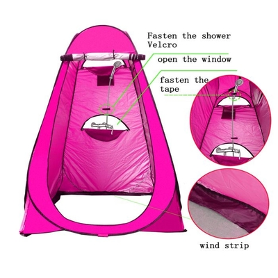 De automatische het Openen Pop Omhooggaande Douchetent het Kamperen Polyester 190T verzilvert dik Met een laag bedekte Stijl