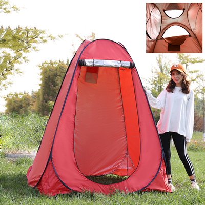 Duik de Openlucht van de de Tent Waterdichte Zon van het Douchebad van het de Beschermingsstaal Polyester 190T op