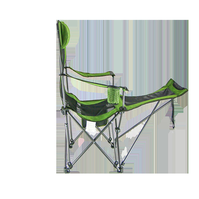 Het zitten en het Liggen Metaal die van de Stoffen het Draagbare Stowable van de Staalpijp 600D Vouwend Stoelen kamperen