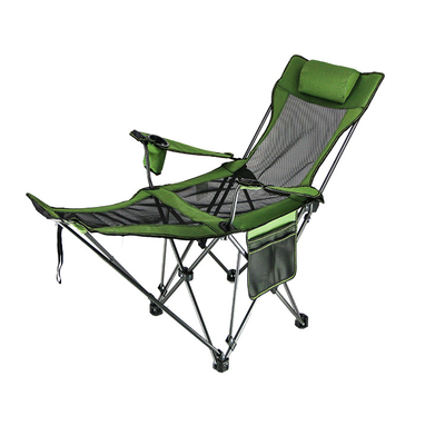 Het zitten en het Liggen Metaal die van de Stoffen het Draagbare Stowable van de Staalpijp 600D Vouwend Stoelen kamperen