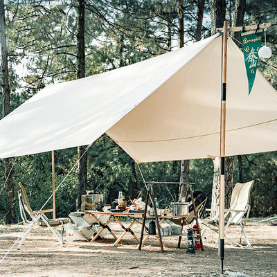 Knal omhoog het Kamperen Zon die 210T-van het de Pijpstrand van het Polyesterijzer de Tent van de de Zonschuilplaats afbaarden