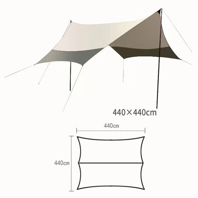 Familiestrand het Kamperen de Zon die van de Zonschuilplaats Wind Anti Uv van Upf40 afbaarden