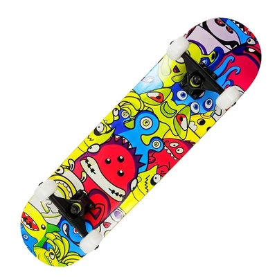 Dragon Four Wheel Skateboard Rood Pu Kussen Longboard Skateboard