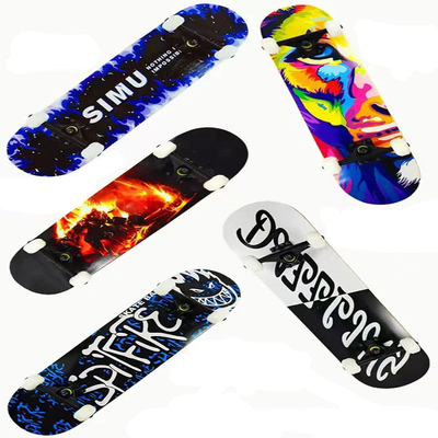 Heat Transfer Printing Zwart Skateboard Geluidsarm straatskateboard