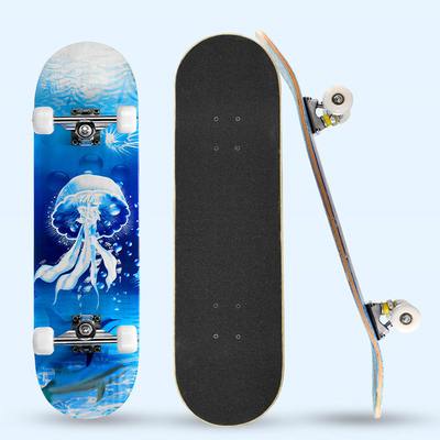 Het zwarte Zandpu Dragende Skateboard van het Wielmeisje het Hout van de 7 Laagesdoorn