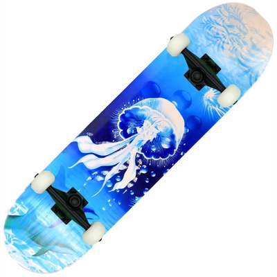 Het zwarte Zandpu Dragende Skateboard van het Wielmeisje het Hout van de 7 Laagesdoorn