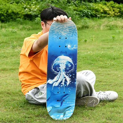 Het zwarte Zandpu Dragende Skateboard van het Wielmeisje het Hout van de 7 Laagesdoorn
